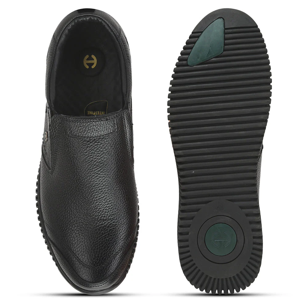 Healers Casual Non Lacing Shoes For Men (Black) DTL-81 By Liberty - Image 5