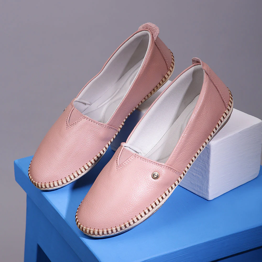 Healers Casual (Peach) Ballerina Shoes For Ladies LARRY-02 By Liberty - Image 4