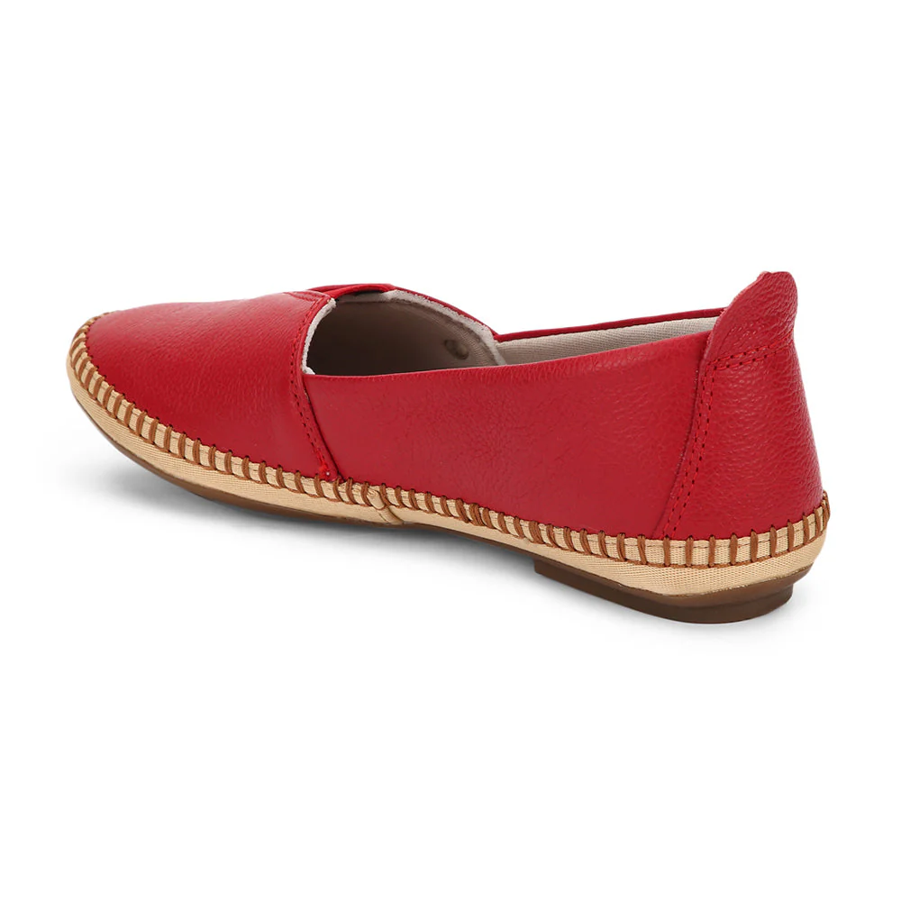 Healers Casual (Red) Ballerina Shoes For Women LARRY-02 By Liberty - Image 3