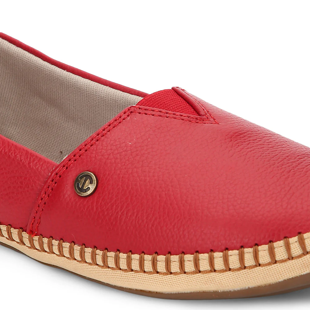Healers Casual (Red) Ballerina Shoes For Women LARRY-02 By Liberty - Image 6