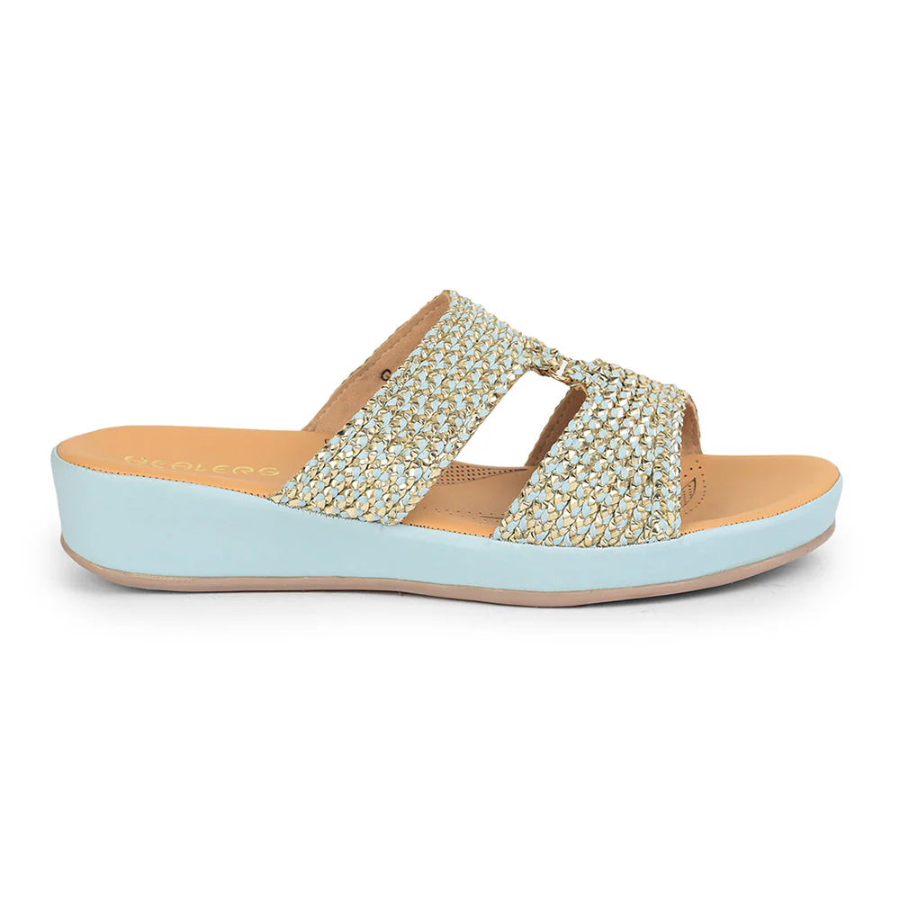 Healers Casual (S.Blue) Slippers For Ladies GF-03 By Liberty - Image 2