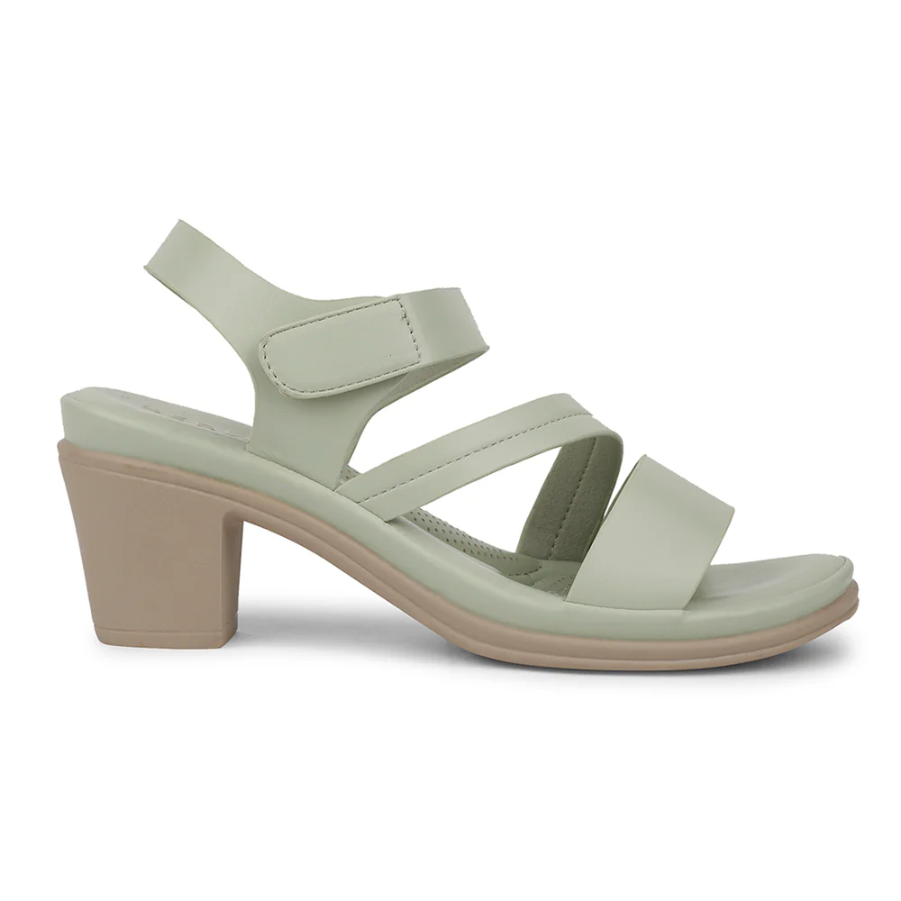 Healers Casual S. Green Sandal For Women ZQ-AL-SN07 By Liberty - Image 2