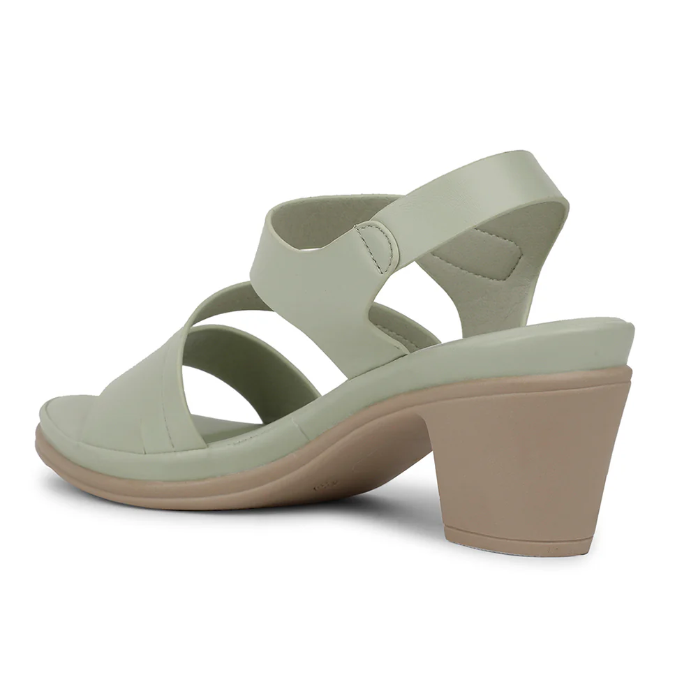 Healers Casual S. Green Sandal For Women ZQ-AL-SN07 By Liberty - Image 4