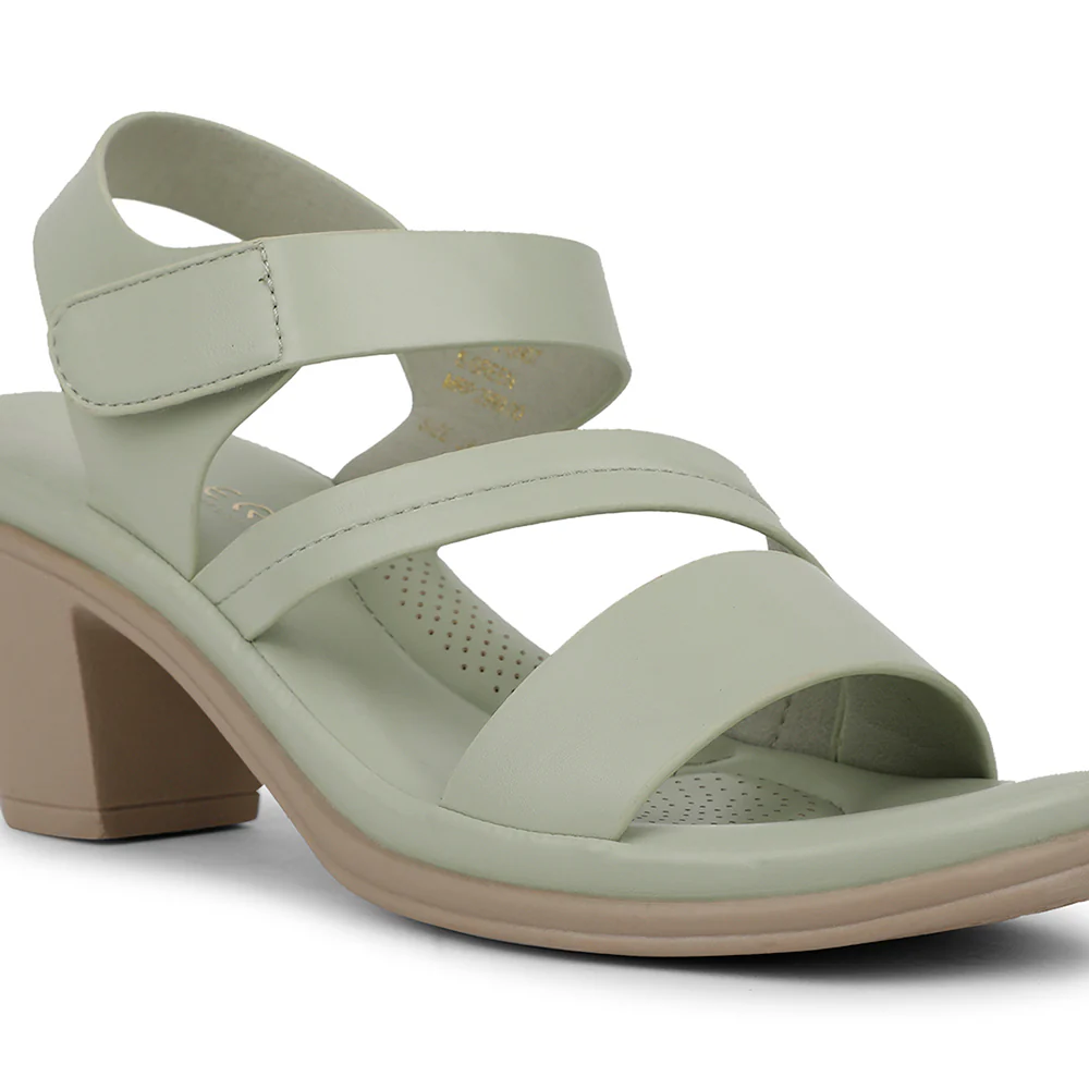 Healers Casual S. Green Sandal For Women ZQ-AL-SN07 By Liberty - Image 5