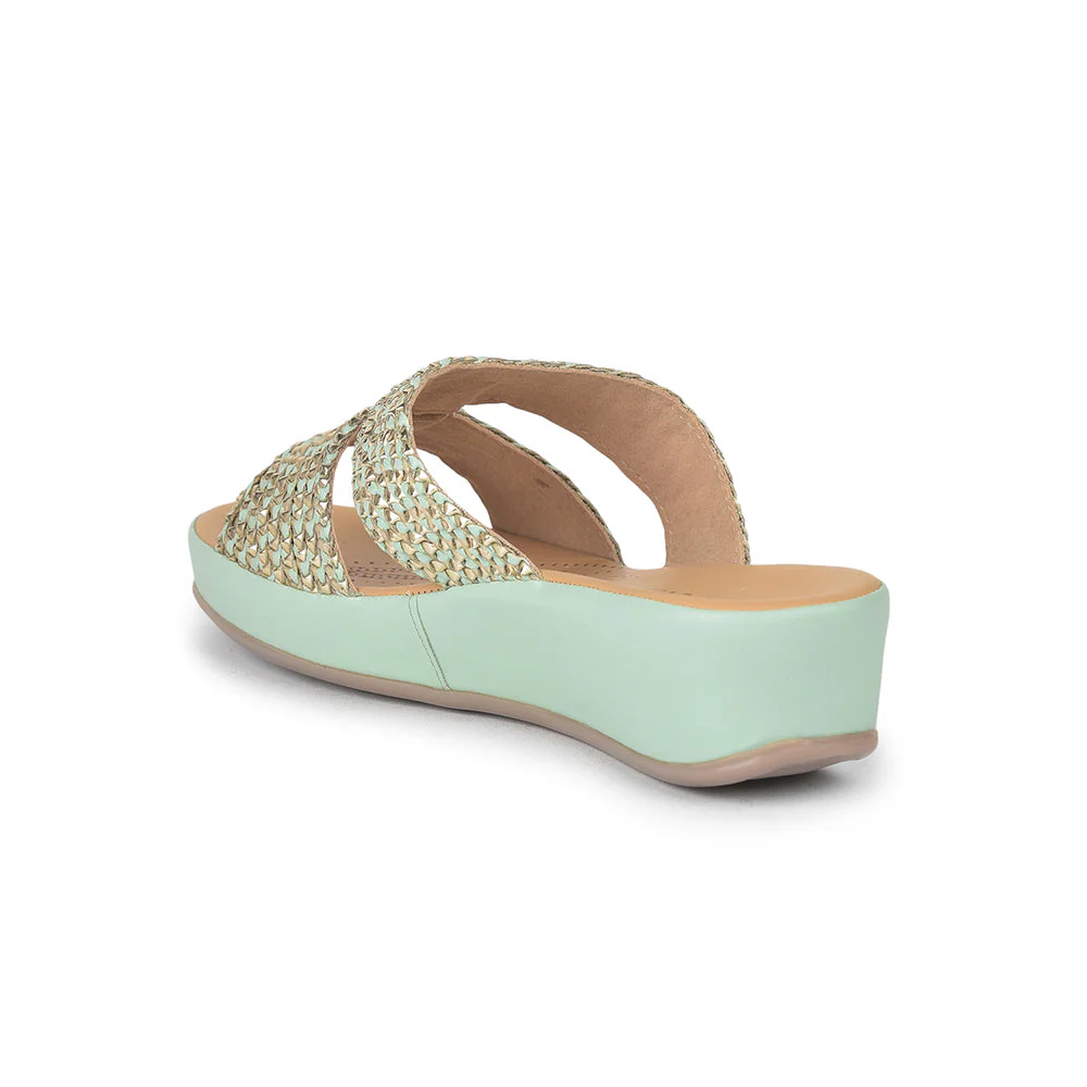 Healers Casual (S.Green) Slippers For Ladies GF-03 By Liberty - Image 5