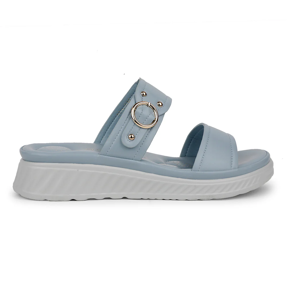 Healers Casual Sky Blue Slipper For Women ZQ-AL-SL02 By Liberty - Image 2