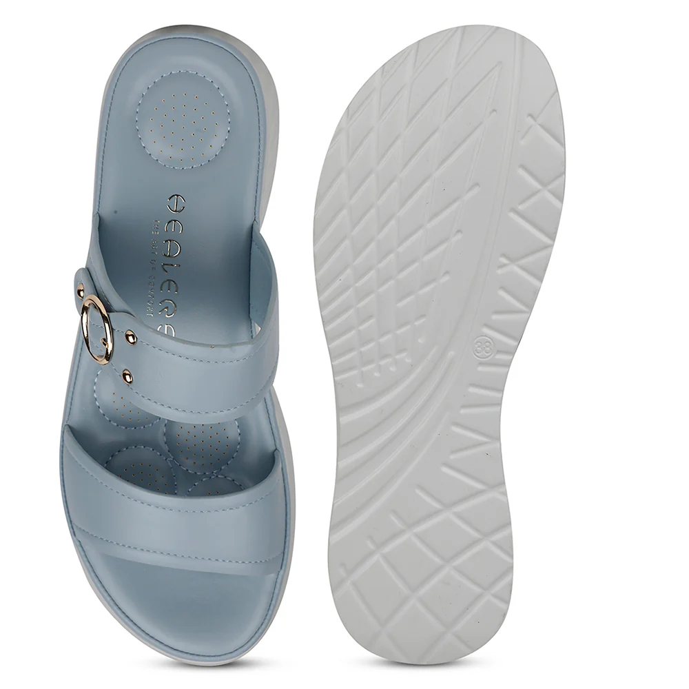 Healers Casual Sky Blue Slipper For Women ZQ-AL-SL02 By Liberty - Image 6