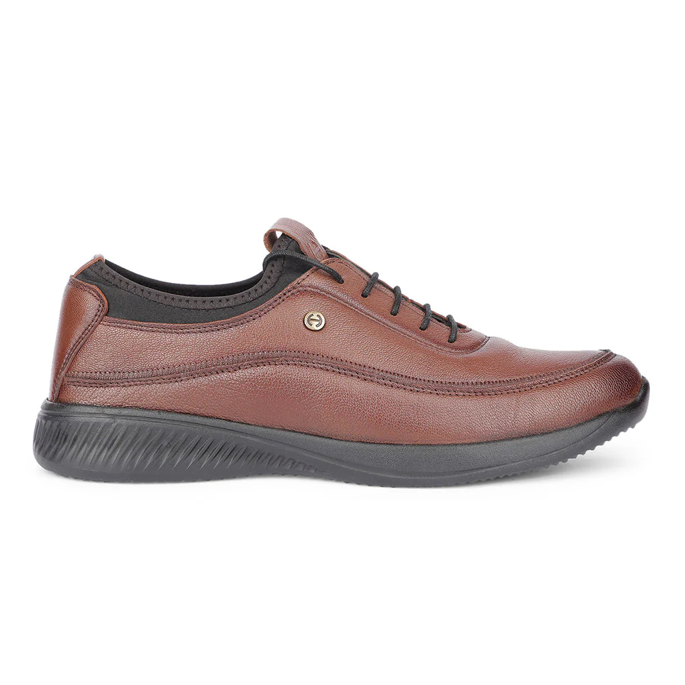 Healers Casual Tan Lacing Shoes For Men A576-07 By Liberty - Image 2