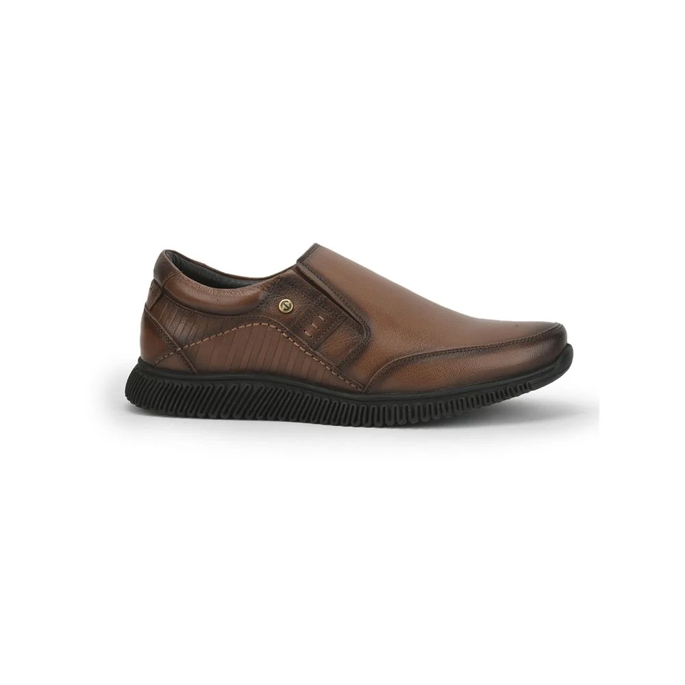 Healers Casual (Tan) Non lacing Shoes For Men UVL-102 By Liberty - Image 2