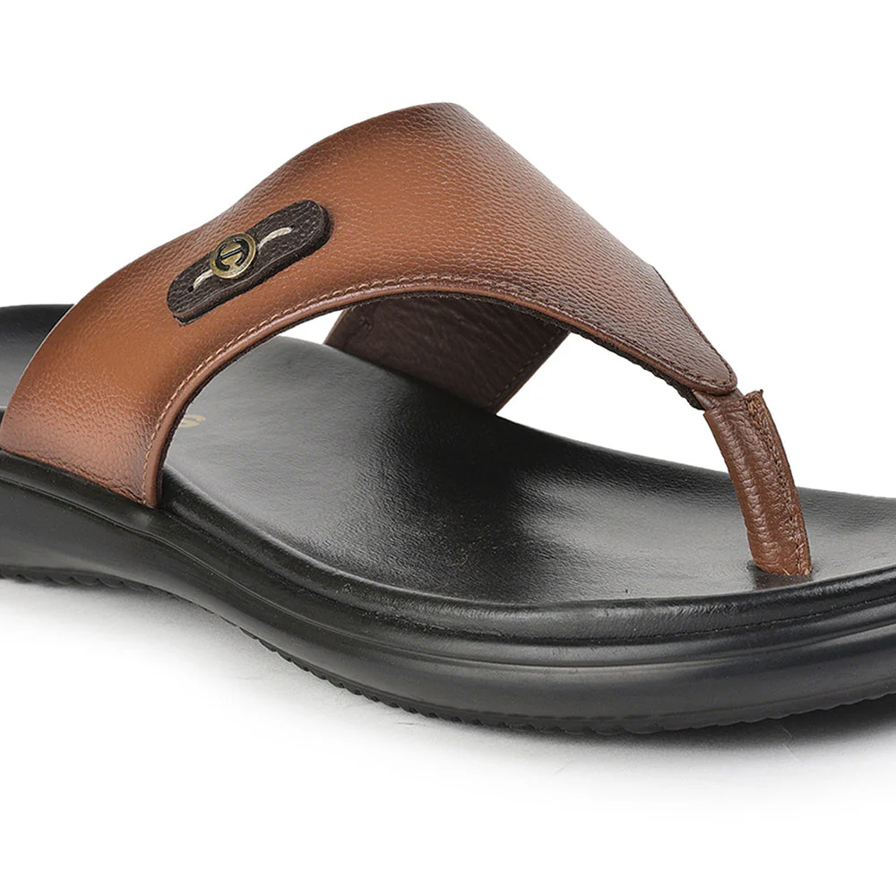 Healers Casual Tan Slipper For Men MDL-05 By Liberty - Image 6