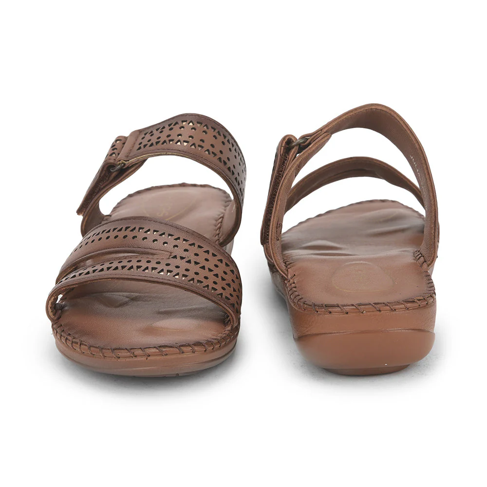 Healers Casual (Tan) Slippers For Ladies JULIA By Liberty - Image 4