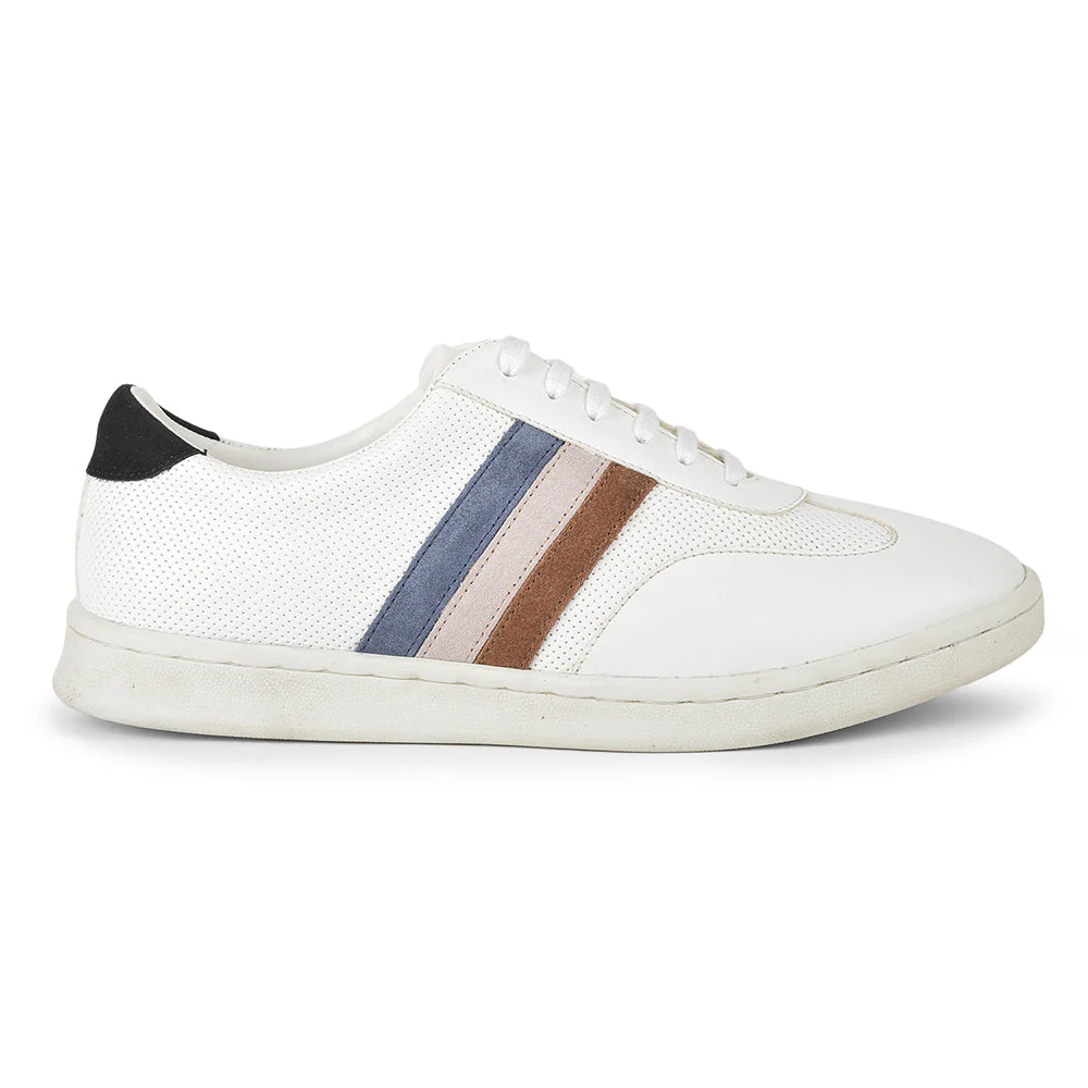 Healers Casual White Lacing Sneakers For Men SYN-45 By Liberty - Image 2