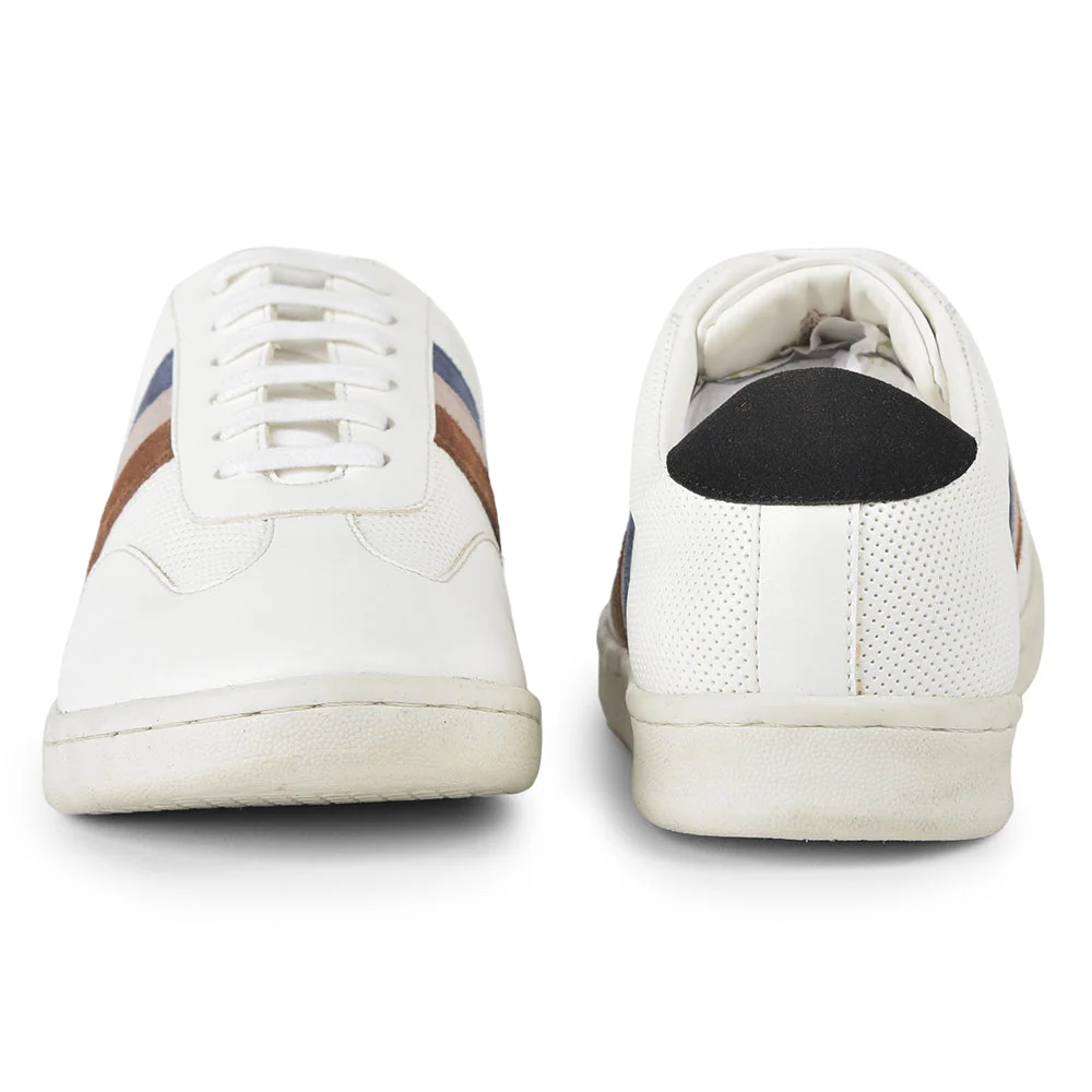 Healers Casual White Lacing Sneakers For Men SYN-45 By Liberty - Image 6