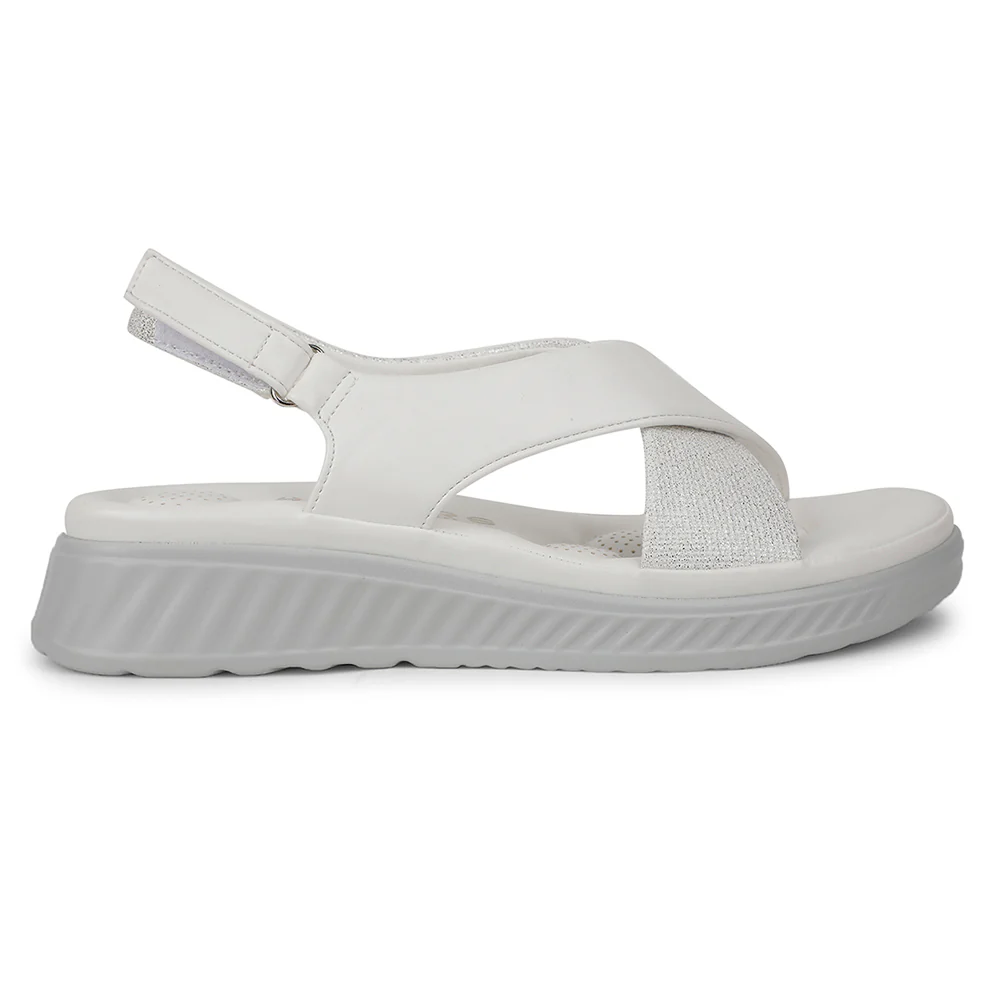 Healers Casual White Sandal For Women ZQ-AL-SN03 By Liberty - Image 2
