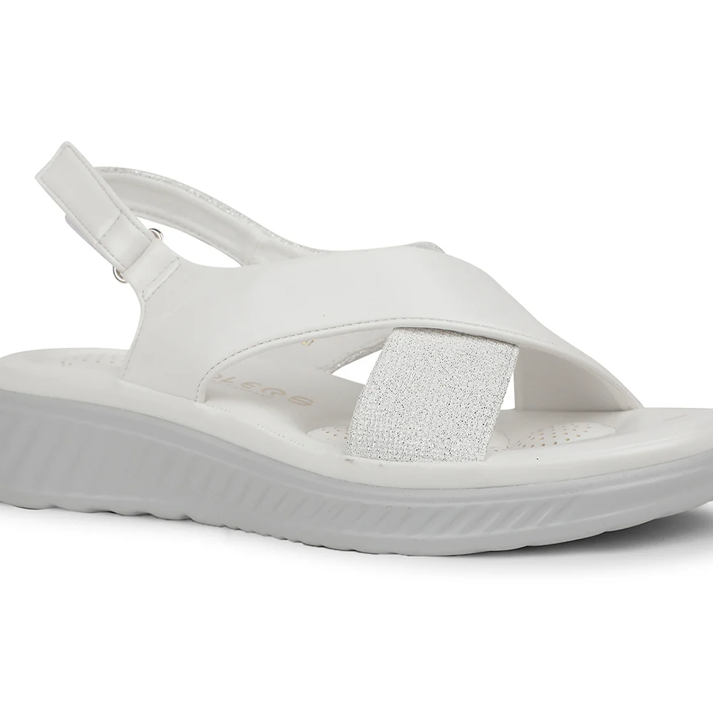 Healers Casual White Sandal For Women ZQ-AL-SN03 By Liberty - Image 5