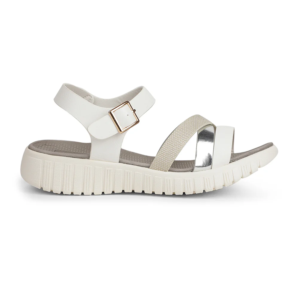 Healers Casual White Sandal For Women ZQ-AL-SN04 By Liberty - Image 2