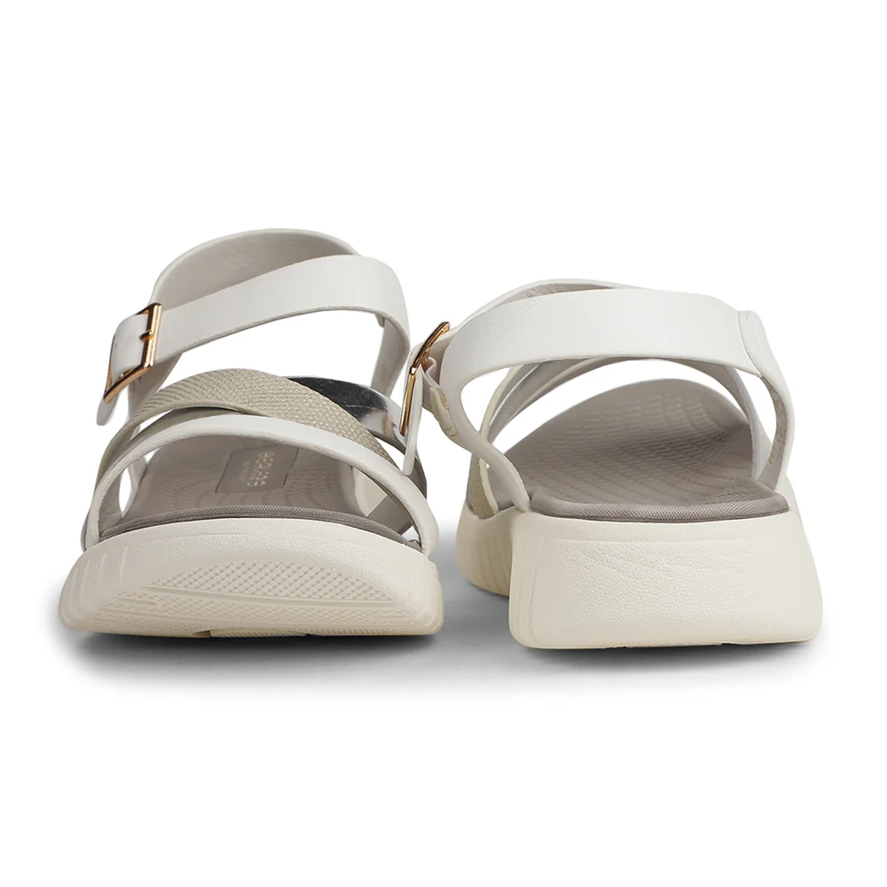 Healers Casual White Sandal For Women ZQ-AL-SN04 By Liberty - Image 6