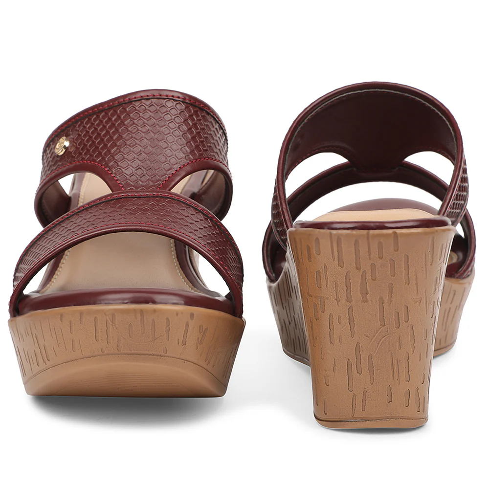 Healers Cherry Casual Wedge Heel Sandal For Women JFL-21 By Liberty - Image 6