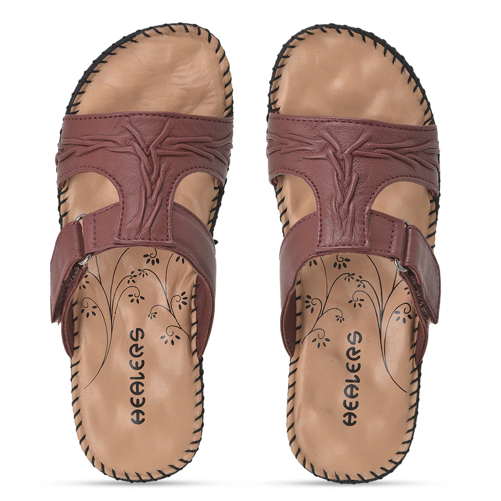 Healers Comfort (Cherry) Slippers For Women DR-526 By Liberty - Image 5