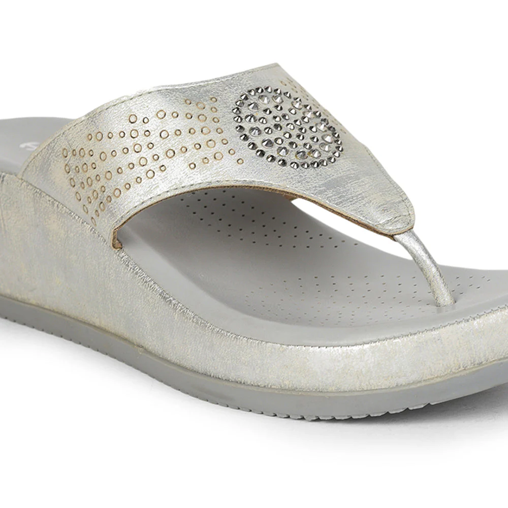 Healers Comfort (Silver) Thongs For Ladies By Liberty - Image 4