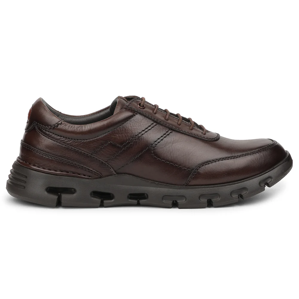 Healers Dark Brown Casual Formal Derby Shoes For Men ASF-1 By Liberty - Image 2