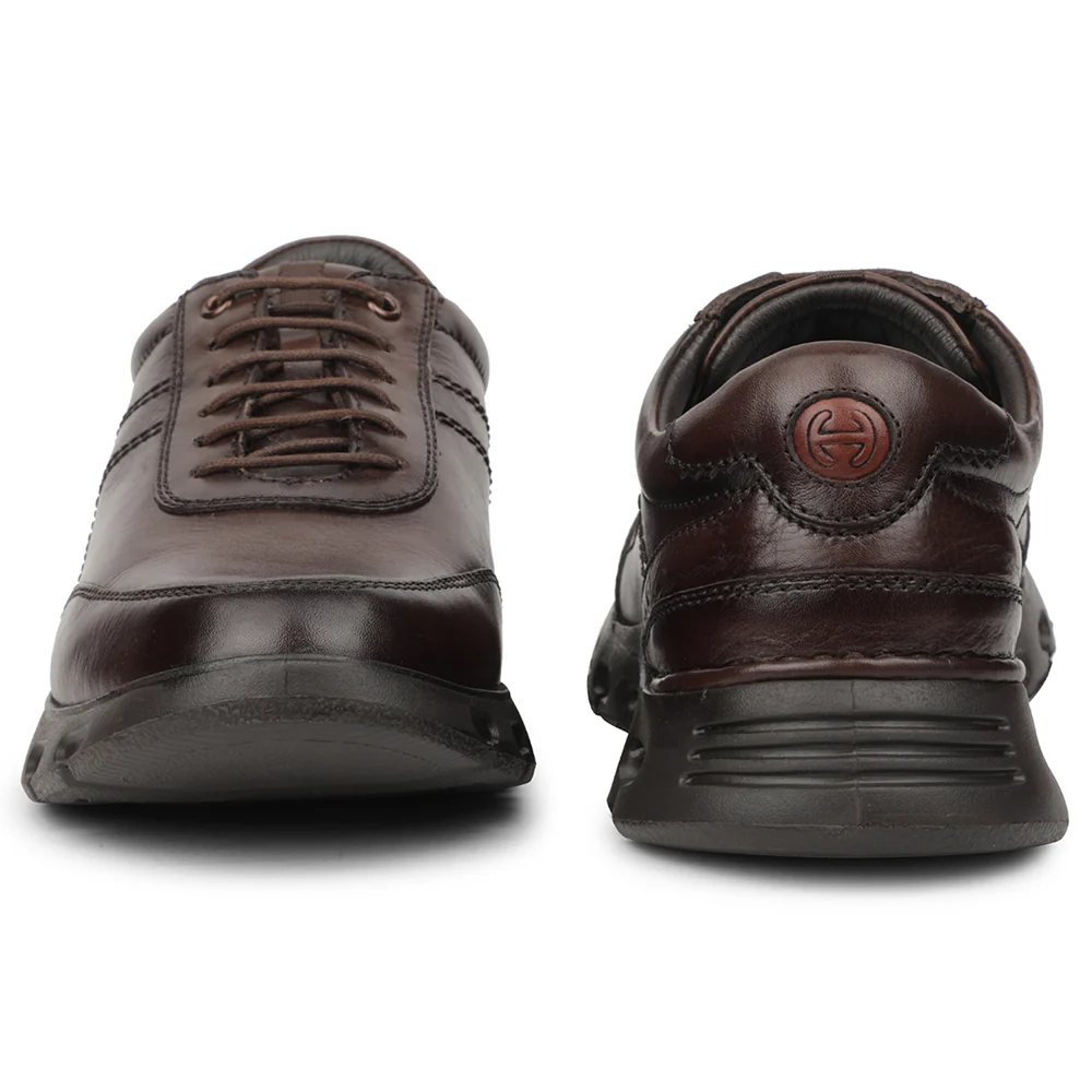 Healers Dark Brown Casual Formal Derby Shoes For Men ASF-1 By Liberty - Image 6