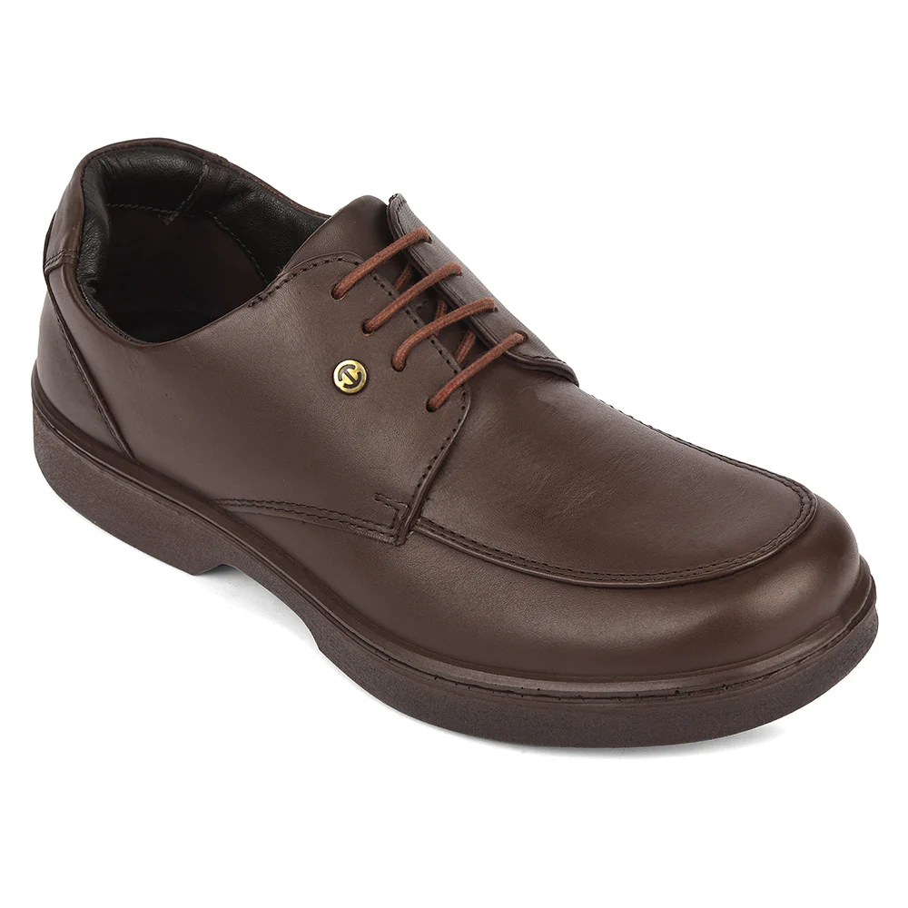 Healers Dark Brown Formal Lacing Derby Shoes For Men 204601AN By Liberty