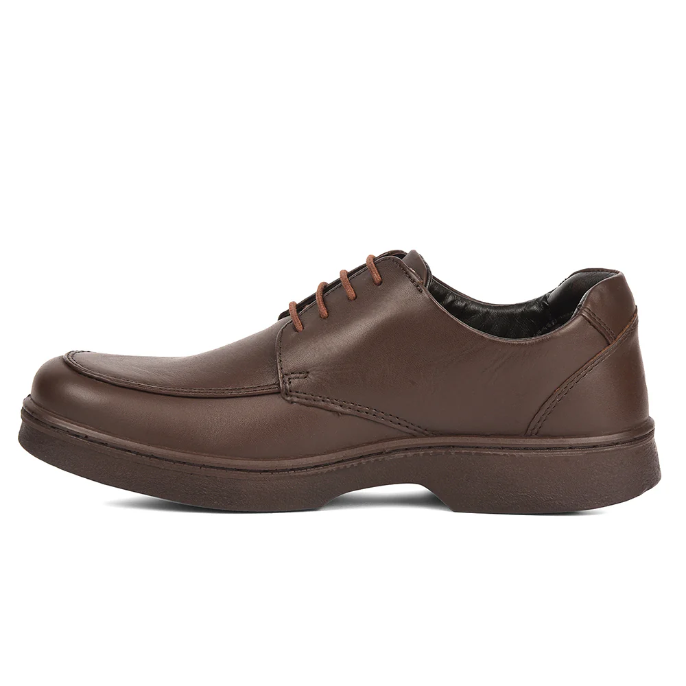 Healers Dark Brown Formal Lacing Derby Shoes For Men 204601AN By Liberty - Image 3