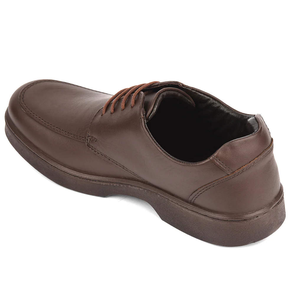 Healers Dark Brown Formal Lacing Derby Shoes For Men 204601AN By Liberty - Image 5