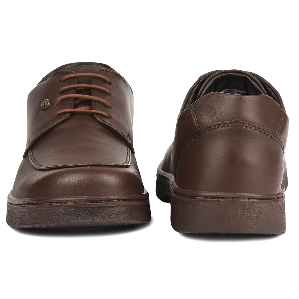 Healers Dark Brown Formal Lacing Derby Shoes For Men 204601AN By Liberty - Image 6