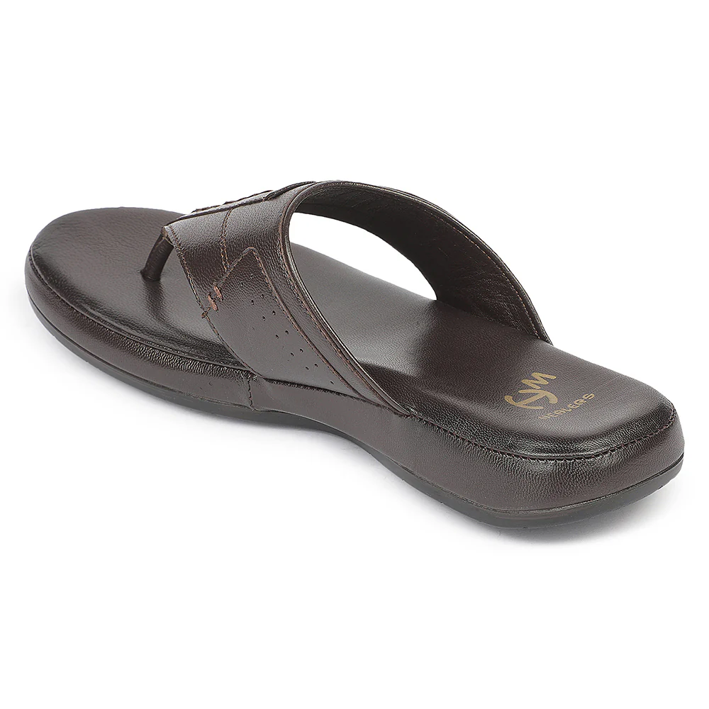 Healers DAZ-3 Everyday Comfort Brown Formal slip on Slippers for Men By Liberty - Image 3