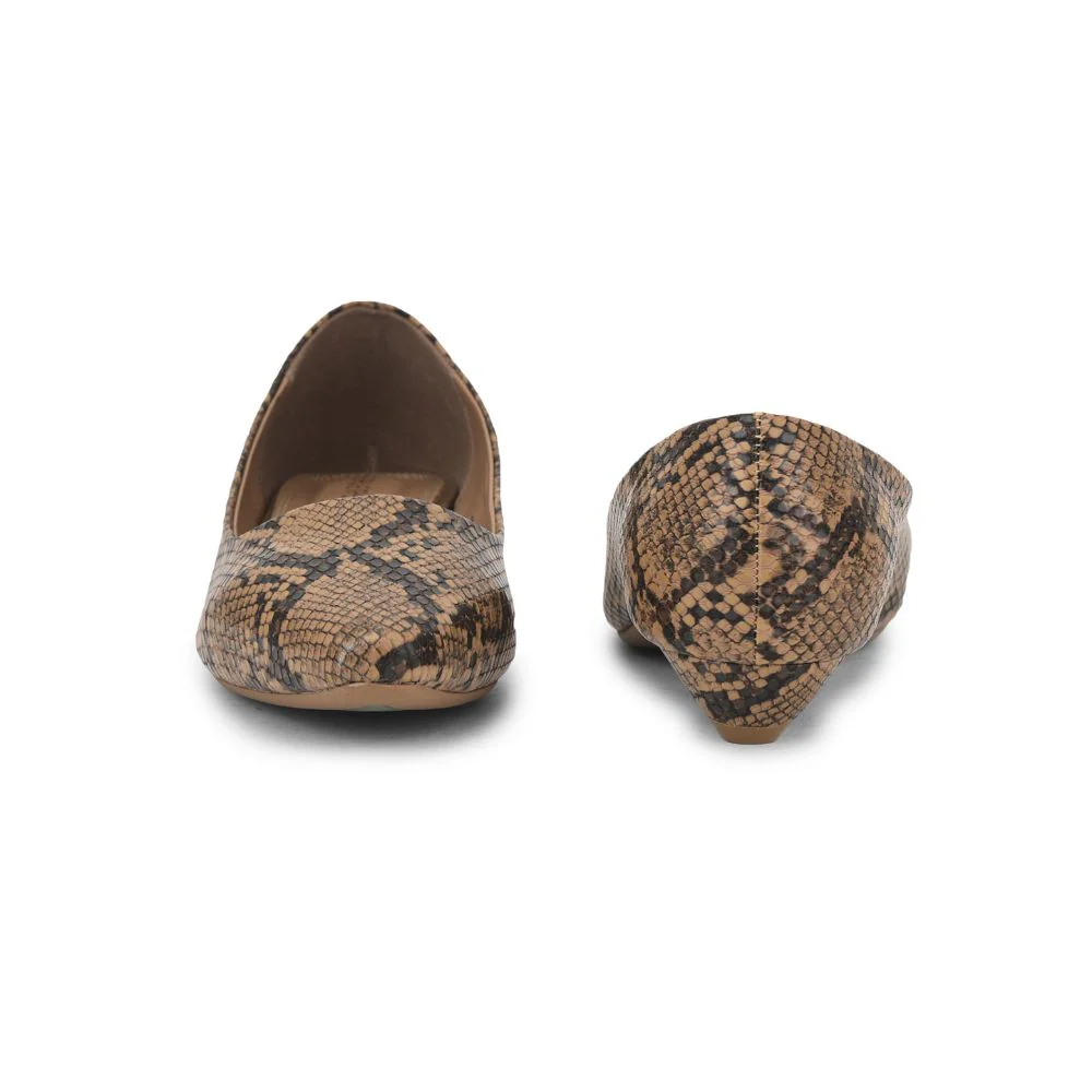Healers Fashion Ballerina For Ladies (Beige) DST-33 By Liberty - Image 4
