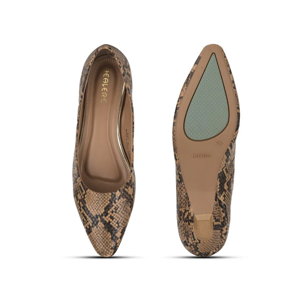 Healers Fashion Ballerina For Ladies (Beige) DST-33 By Liberty - Image 5