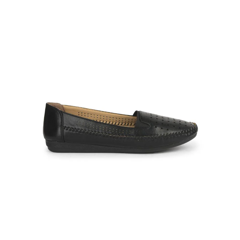 Healers Fashion (Black) Ballerina Shoes For Ladies DST-08 By Liberty - Image 2