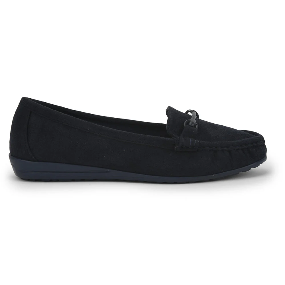 Healers Casual Navy Blue Loafers For Women HM6-10 By Liberty - Image 2