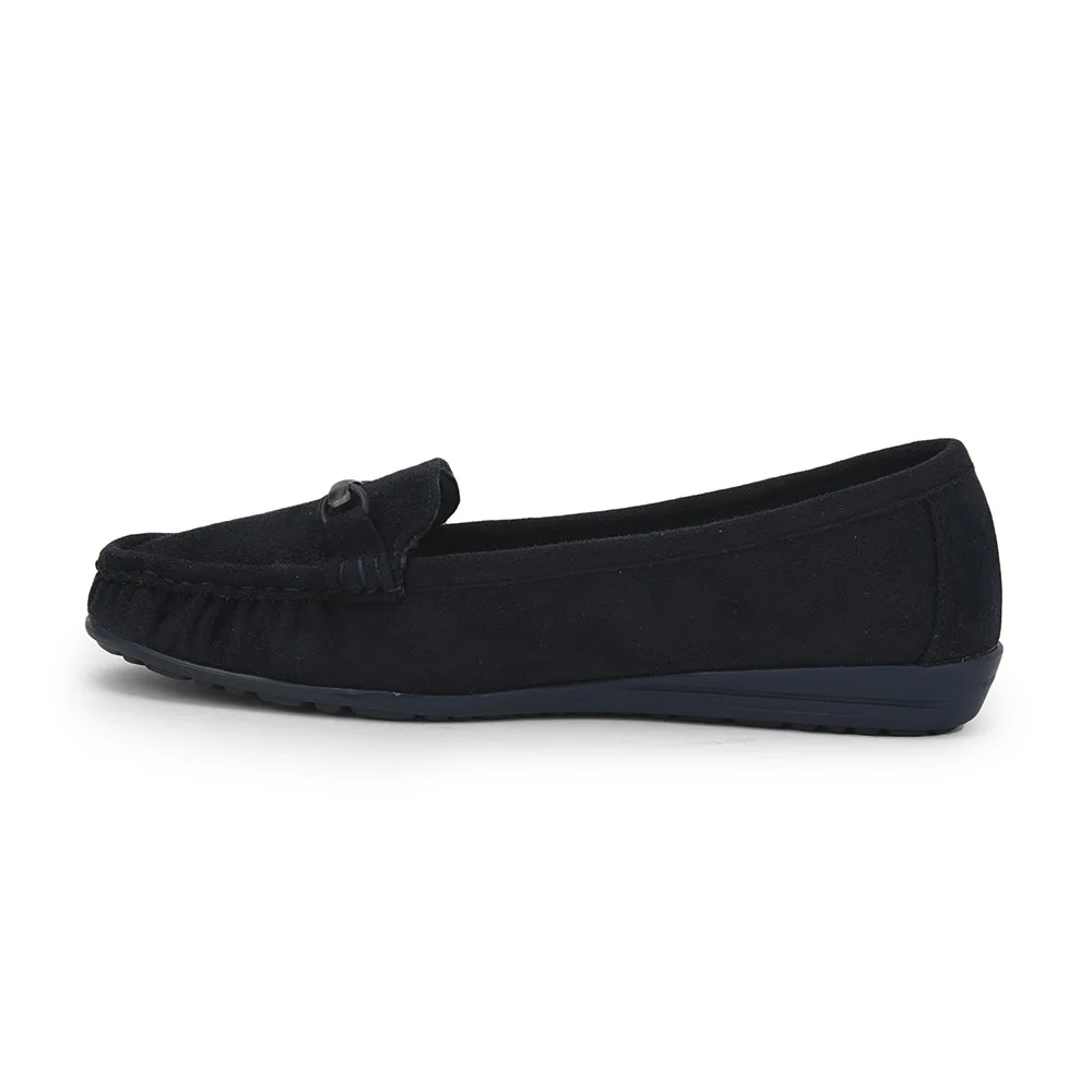 Healers Casual Navy Blue Loafers For Women HM6-10 By Liberty - Image 3
