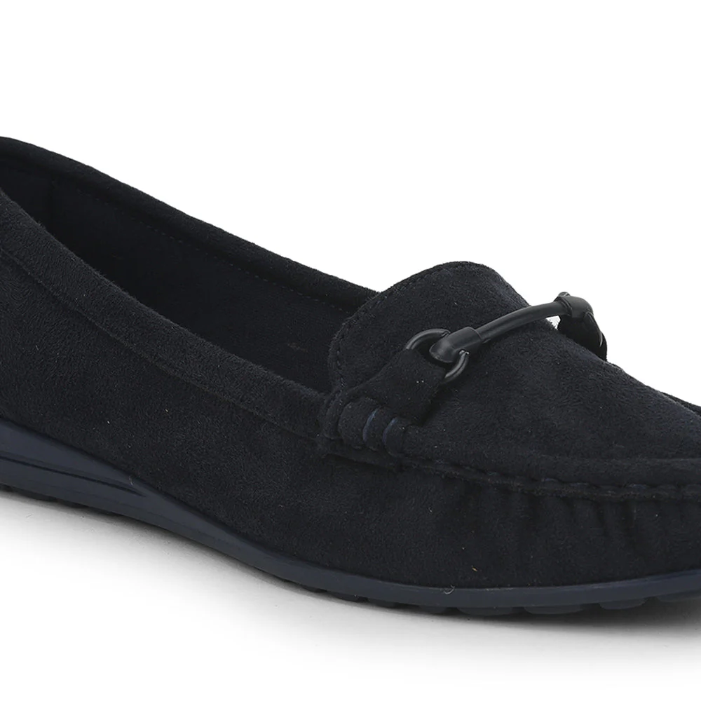 Healers Casual Navy Blue Loafers For Women HM6-10 By Liberty - Image 6