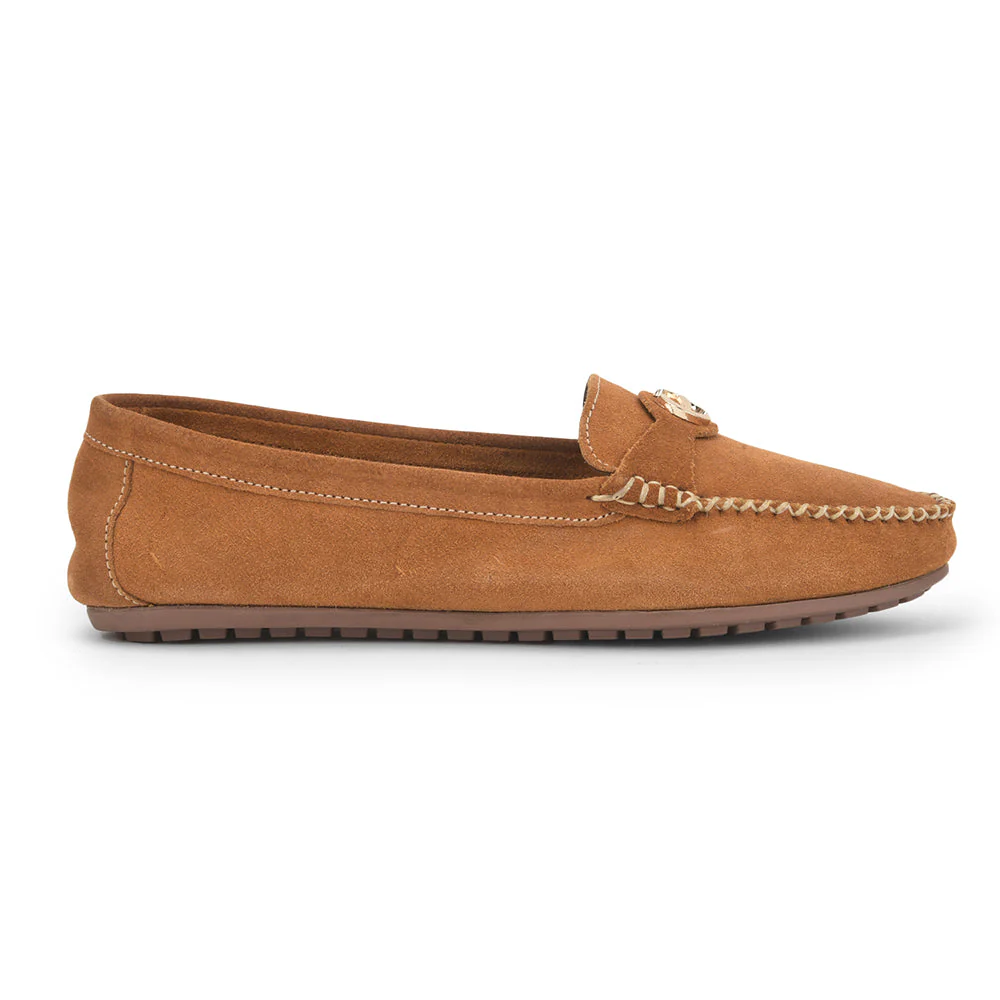 Healers Casual Tan Loafers For Women GI-SML-52 By Liberty - Image 2