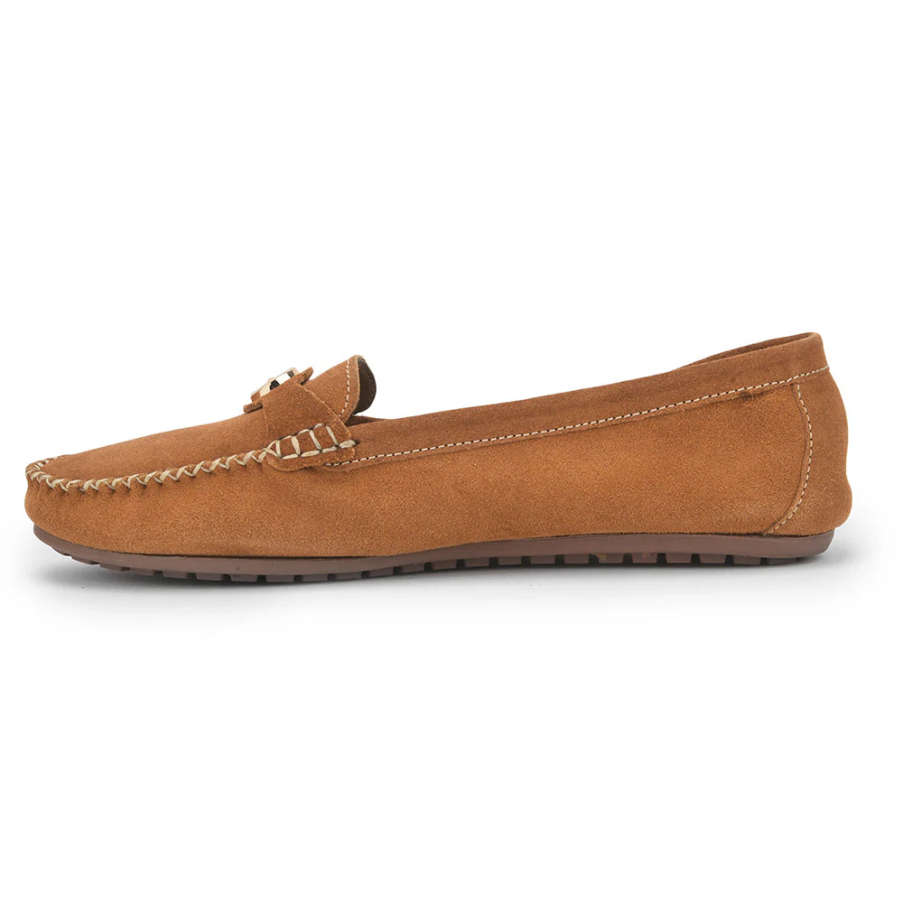 Healers Casual Tan Loafers For Women GI-SML-52 By Liberty - Image 3