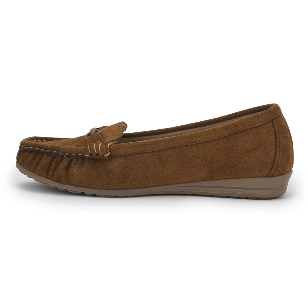 Healers Casual Tan Loafers For Women HM6-10 By Liberty - Image 3