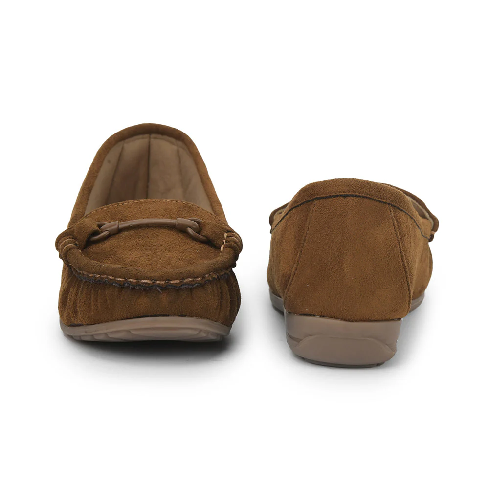 Healers Casual Tan Loafers For Women HM6-10 By Liberty - Image 4