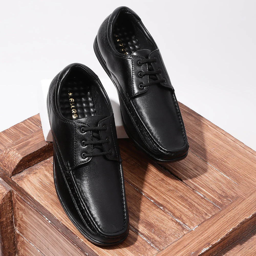 Healers Formal (Black) Lace-Up Shoes For Men FL-1414 By Liberty - Image 4