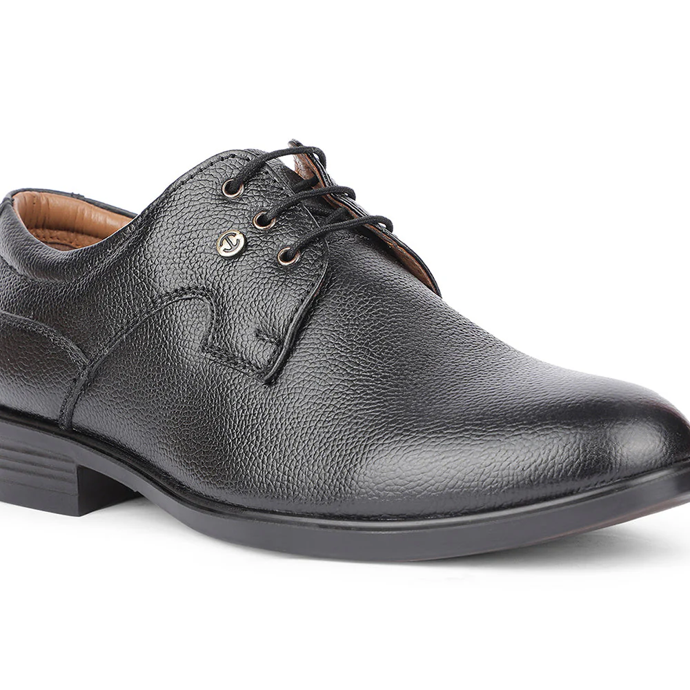 Healers Formal Black Lacing Derby Shoes For Men S201-05 By Liberty - Image 4
