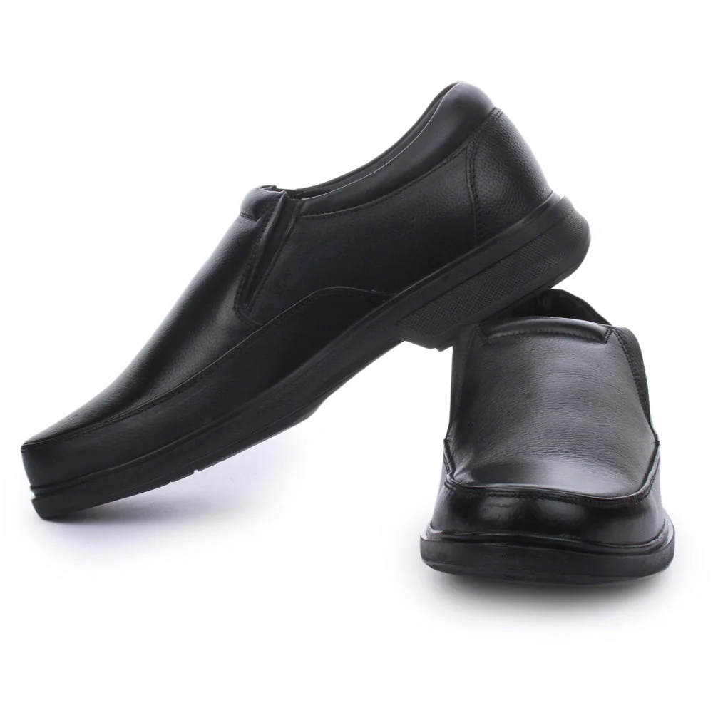 Healers Formal (Black) Slip-On Loafers Shoes For Men FL-1413 By Liberty - Image 7