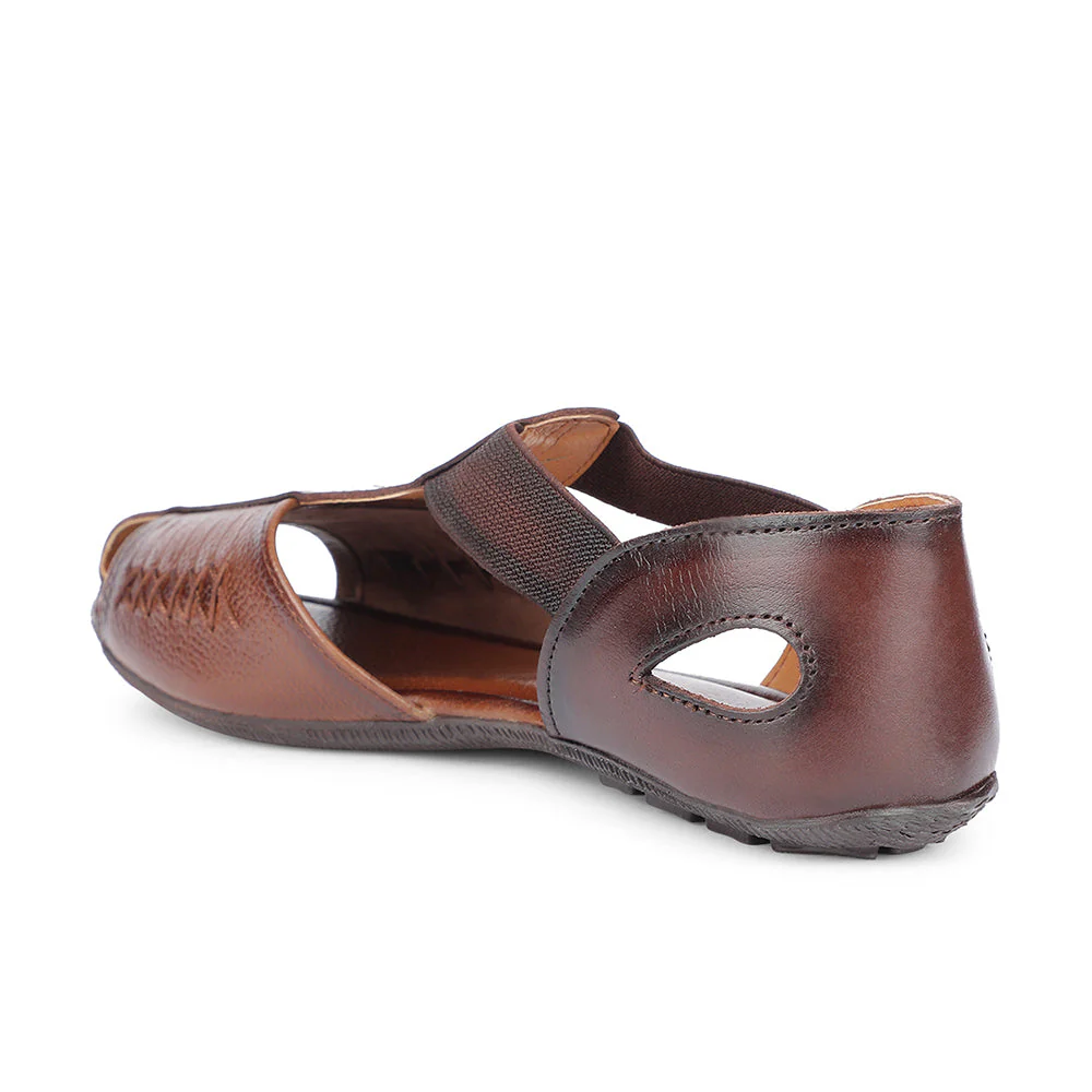 Healers Formal Brown Flat Slipper For Women T840-07 By Liberty - Image 3