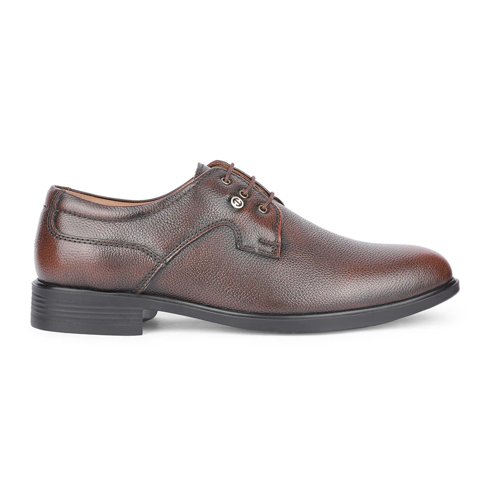 Healers Formal Brown Lacing Derby Shoes For Men S201-05 By Liberty - Image 2