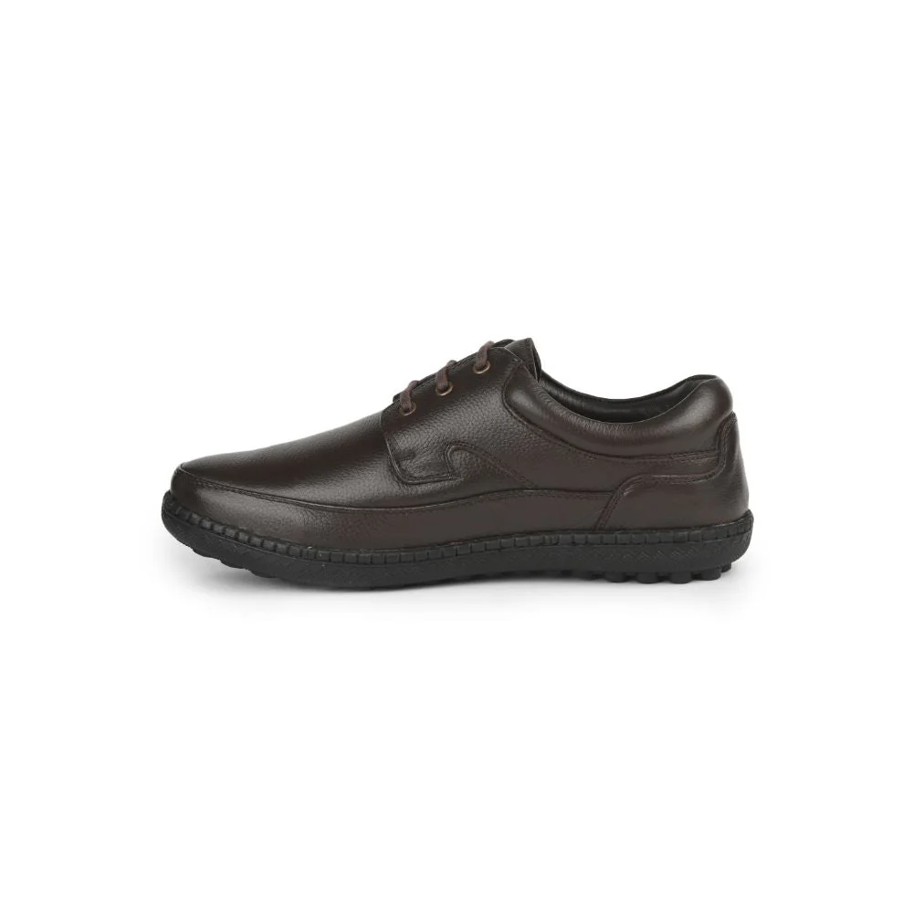 Healers Formal (Brown) Lacing Shoes For Men ER-37 By Liberty - Image 3