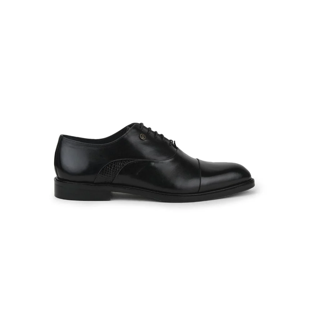 Healers Formal Lacing Classice Oxford Shoes For Men (Black) JOHN By Liberty - Image 2