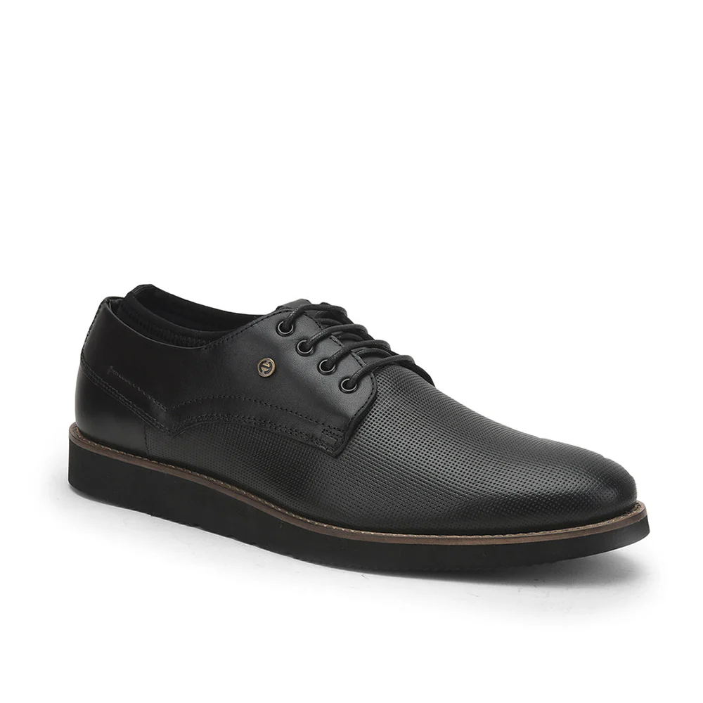 Healers Formal Lacing Shoes For Men (Black) RML-04 By Liberty