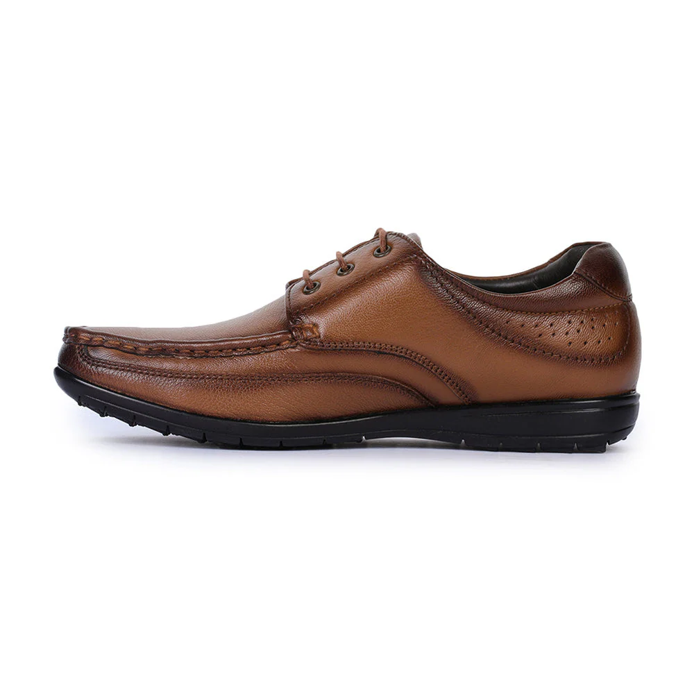 Healers Formal (Tan) Lace-Up Shoes For Men FL-1414 By Liberty - Image 3
